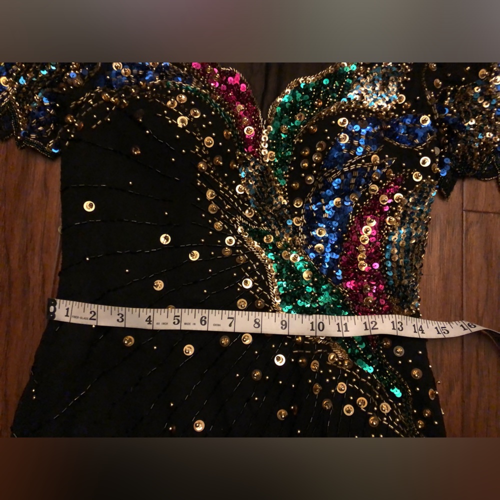 Vintage 1980s Beaded “Alyce Designs” Prom / Formal Dress - Picture 17 of 17